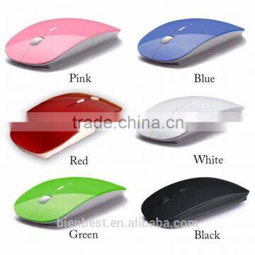 Ultra Thin USB Optical Wireless Mouse 2.4G Receiver Super Slim Mouse For Computer PC Laptop Desktop photo-2