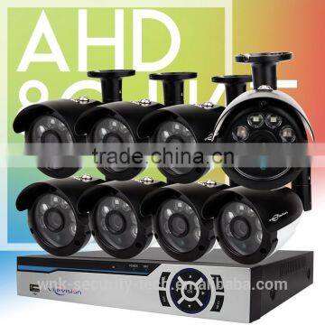 Vitevison brand security camera system 8 channel outdoor AHD DVR Kit with optional AHD camera