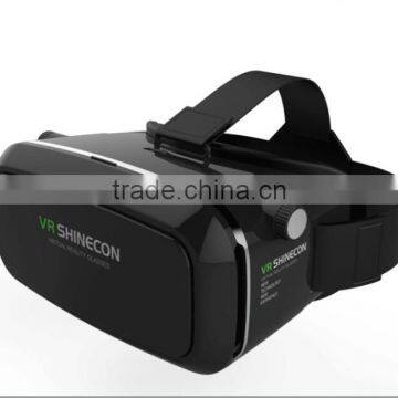 2016 New Design Shinecon 3.0 Vr Box 3D Glasses Virtual Reality Headset For smart Mobile Phone Plastic Google cardboard Helmet