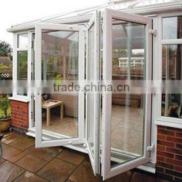2016 Europe Fashional Horizontal sliding windows White upvc windows