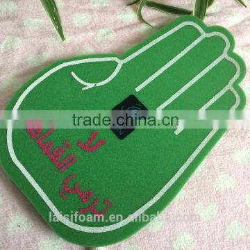printed cheering finger foam palm foam hand for game cheering LS-F-013-A