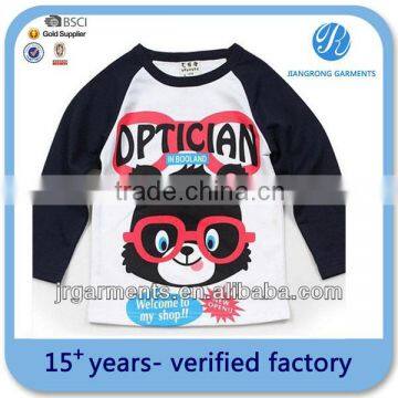 Girls printed t shirts of T/C 120gsm 80/20 tshirt polyester/cotton t shirt