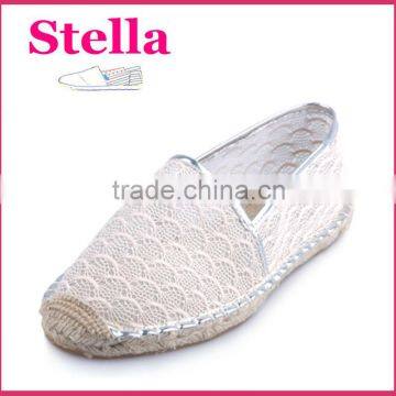 women lace crochet jute espadrilles