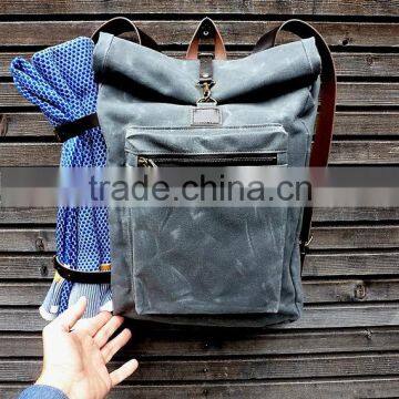 Custom Hot Sale and High Quality Waxed Canvas Backpack Quality Choice