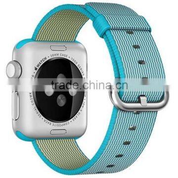 Original 1:1 38mm 42mm Nylon Watch Band with Steel Buckle For Apple Watch Woven Nylon Watch band with adapter