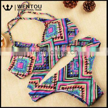 Wentou Hot Selling Ladies Swimwear Bathing Bikini Swimsuit