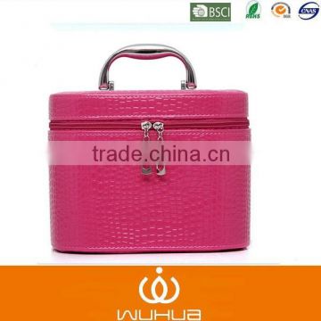 2015 two different size new python PVC capaiable storage bag/cosmetic bag for women