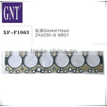 excavator Cylinder head gasket for ZAX230-6 6BG1