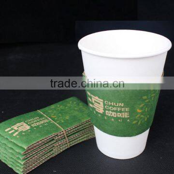 8-20oz hot drink corrugated paper coffee cup sleeves