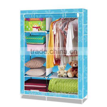 folding non-woven fabric aluminum bedroom wardrobe