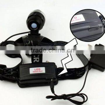 T80 Multifunction High Power Led Headlamp 10w Xml t6 Rechargeable Battery Powered Headlight photo-3
