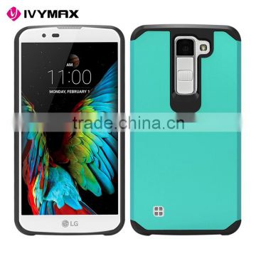 Wholesale 3d sublimation phone case dual protect for LG k350/k8