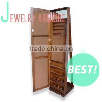 Rotating Mirror Jewelry Organizer