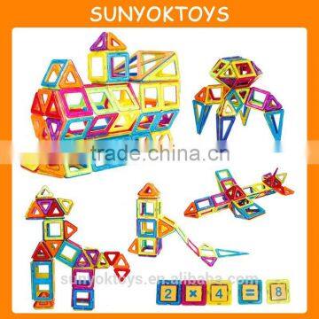 2015 Popular Toy Magformers 77PCS DIY Toys Plastic Magnetic Building Blocks Toy Block