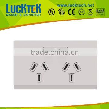 Wall mounted Australia USB power socket 4.8A