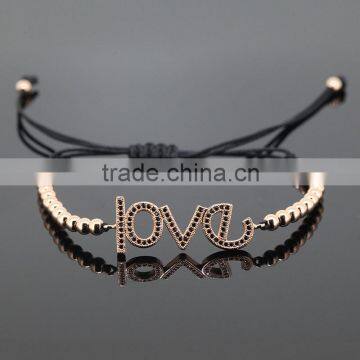 2016 Handcrafted Jewelry 24k New Gold Chain Couple Love Design Beads Boy and Girl Woven Friendship Bracelet photo-5