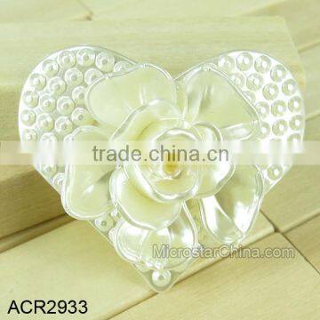 Hot Sell Heart Flower Sew Polyester Button