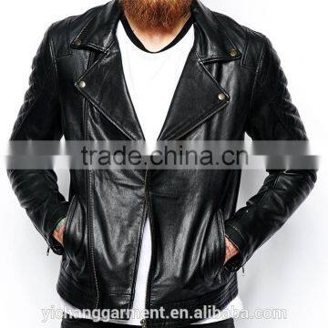 Genuine Leather jacket outfits Men