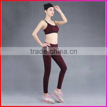 Women tight slim Sport running yoga suits bra with leggings