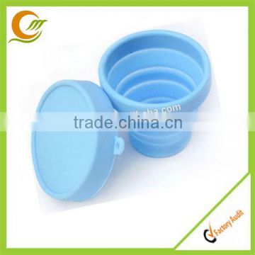 Food grade foldable drinkware cup Collapsible silicone coffee cup