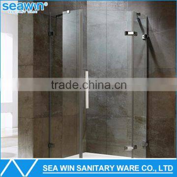 Good Price Fashion Standard Size Fully Frameless Glass Design Hinge Shower Cubicle For Gym