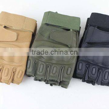 cut finger olive green army gloves