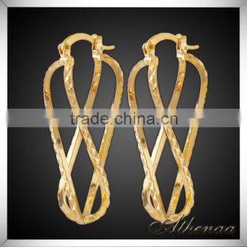 14k Gold Plated Copper Europe Style Charm Earring Factory China