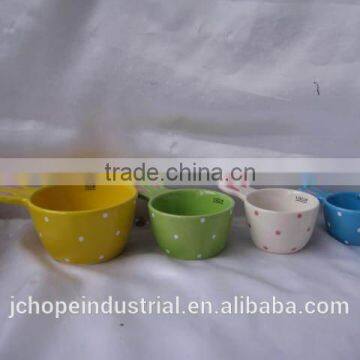 ceramic rabbit measuring cups set
