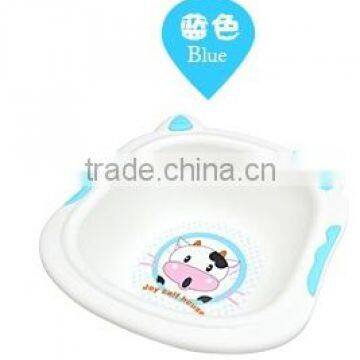 Lovely baby use commodity washing basin plastic cow modeling bath basin