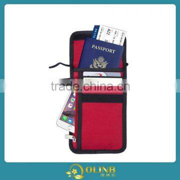 Travel Neck Stash RFID Wallet Card Passport Holder photo-3