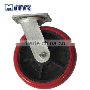 cheap caster wheel 8 inch arc pu caster wheel, rotating casters, adjustable caster wheel