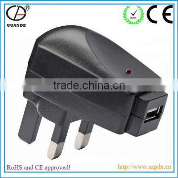 5W USB Adapter with US UK EU AU Standards