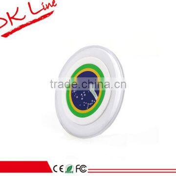 2015 Circular qi Wireless Charger for Samsung S6 S6 Edge ODM/OEM Quick Deliver Power Sockets photo-2