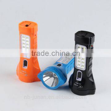 JA-1913 rechargeable led flashlight with side light