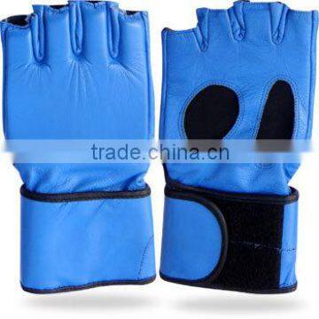 Half Finger Grappling Gloves Made of Genuine Leather