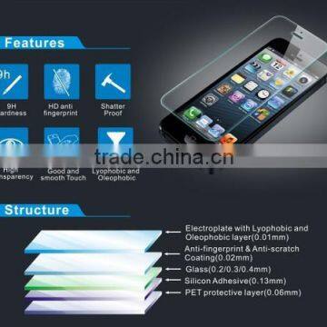 For iPhone 5S tempered glass screen protector