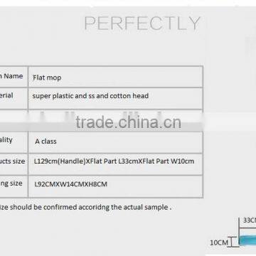 2015 China Cleaning Microfiber or Cotton Flat Mop Best Selling on TV Shown photo-3