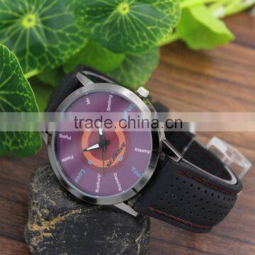 R0840 Custom Wristband Silicone Mens Watch Mvmt, 5ATM Waterproof High Quality Silicone Watch