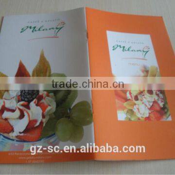 157g coated paper, Custom made menu printing