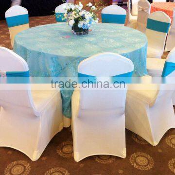 2014 Wholesale Mesh Spandex Chair Band With Net Buckle For Wedding/Wedding Decoration