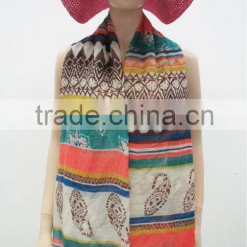 Polyester printed scarf,Fashion ladies scarf,New style scarf