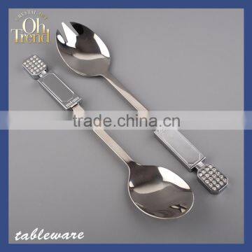 SH - Brilliant Silver Spoon & Fork Set, Good Quality Sample Free Flatware Wholesale Stainless Steel Cutlery Set