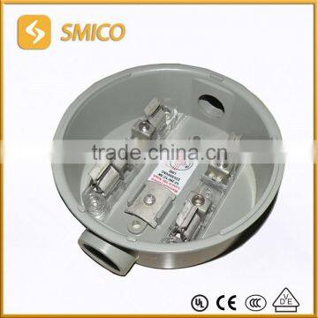 100A single phase round electric meter base/4 terminals power meter socket