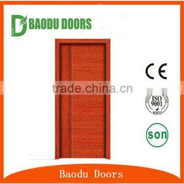 Baodu brand single door design free sample bedroom melamine wooden door