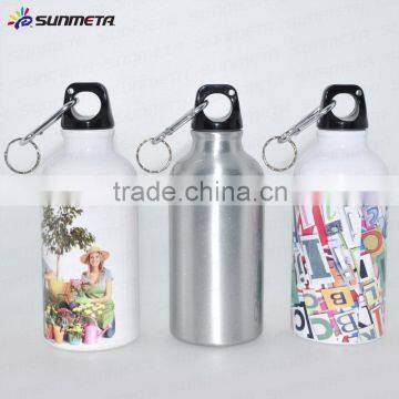 sublimation wholesale aluminum water bottle 400ML White/Sliver (LH-12)