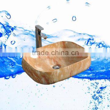 High Quality Hand Painted Solid Surface Kitchen Sinks Wholesale photo-3