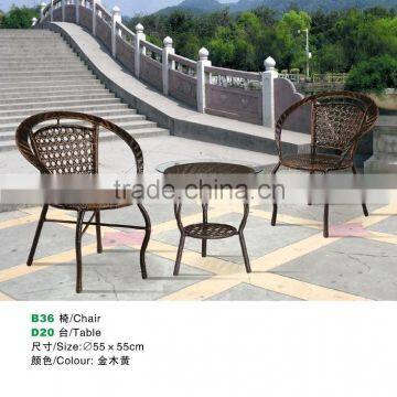 outdoor rattan chair and table sets for garden furniture