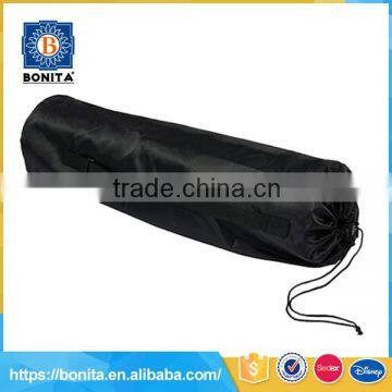 Drawstring black rolling waterproof yoga bag