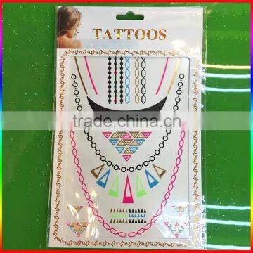 Custom Metallic Temporary Flash Tattoos, Fluorescent Tattoos photo-2