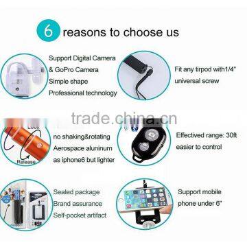 New CELLer Fotopro Portable Extendable Mini Monopod + Adjustable Phone Holder + Bluetooth Wireless Remote Shutter + Monopod Moun photo-2
